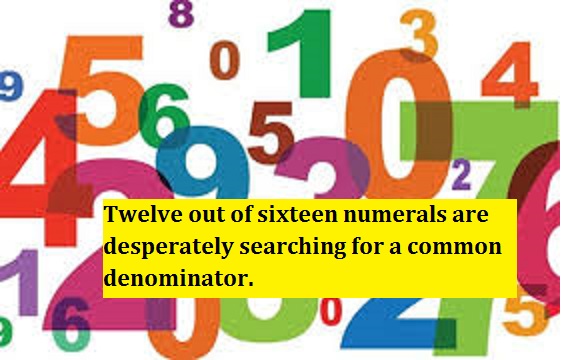 numbers with words
